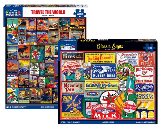 Set of 2: Best Selling 500 Piece Puzzle Bundle
