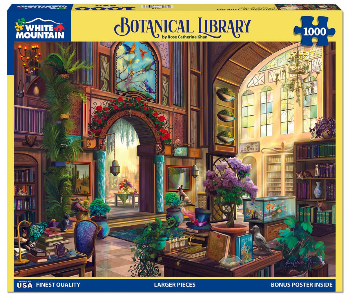 Botanical Library (1819pz) - 1000 Piece Jigsaw Puzzle