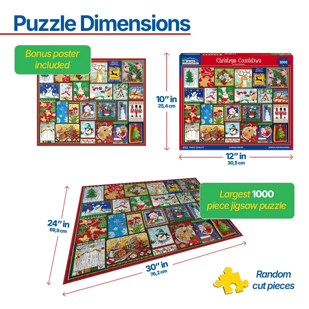 Christmas Countdown (1899pz) - 1000 Piece Jigsaw Puzzle