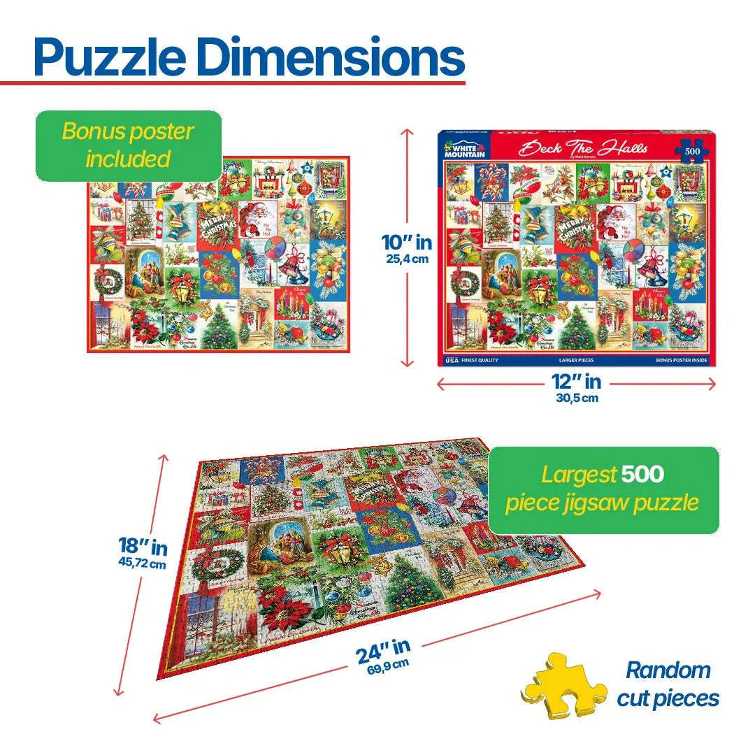 Deck The Halls (1914pz)  - 500 Piece Jigsaw Puzzle