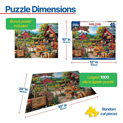 Farm Stand (2164pz) - 1000 Piece Jigsaw Puzzle