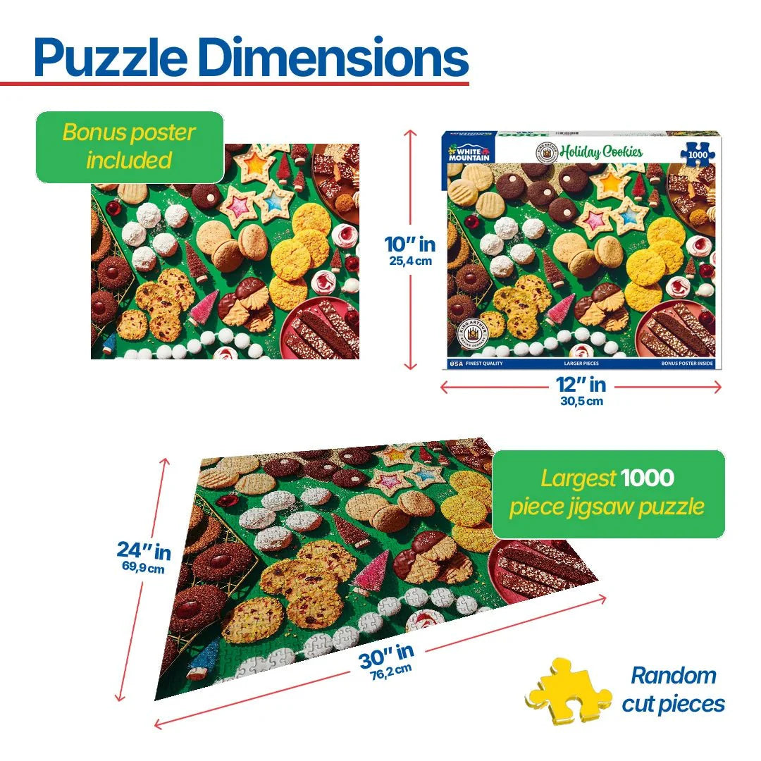 Holiday Cookies - King Arthur (2079pz) - 1000 Piece Jigsaw Puzzle