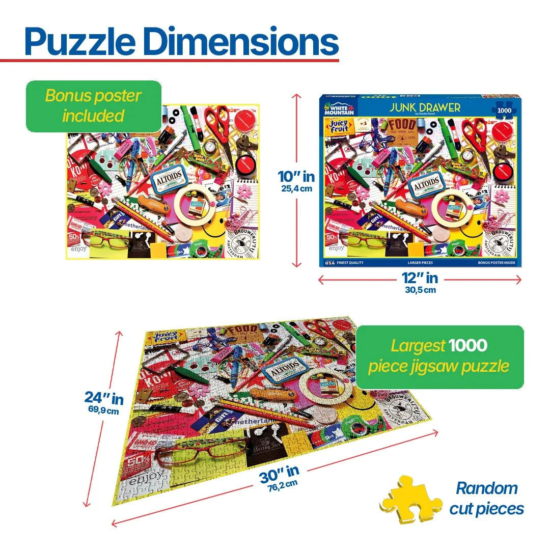 Junk Drawer (1970pz) - 1000 Piece Jigsaw Puzzle