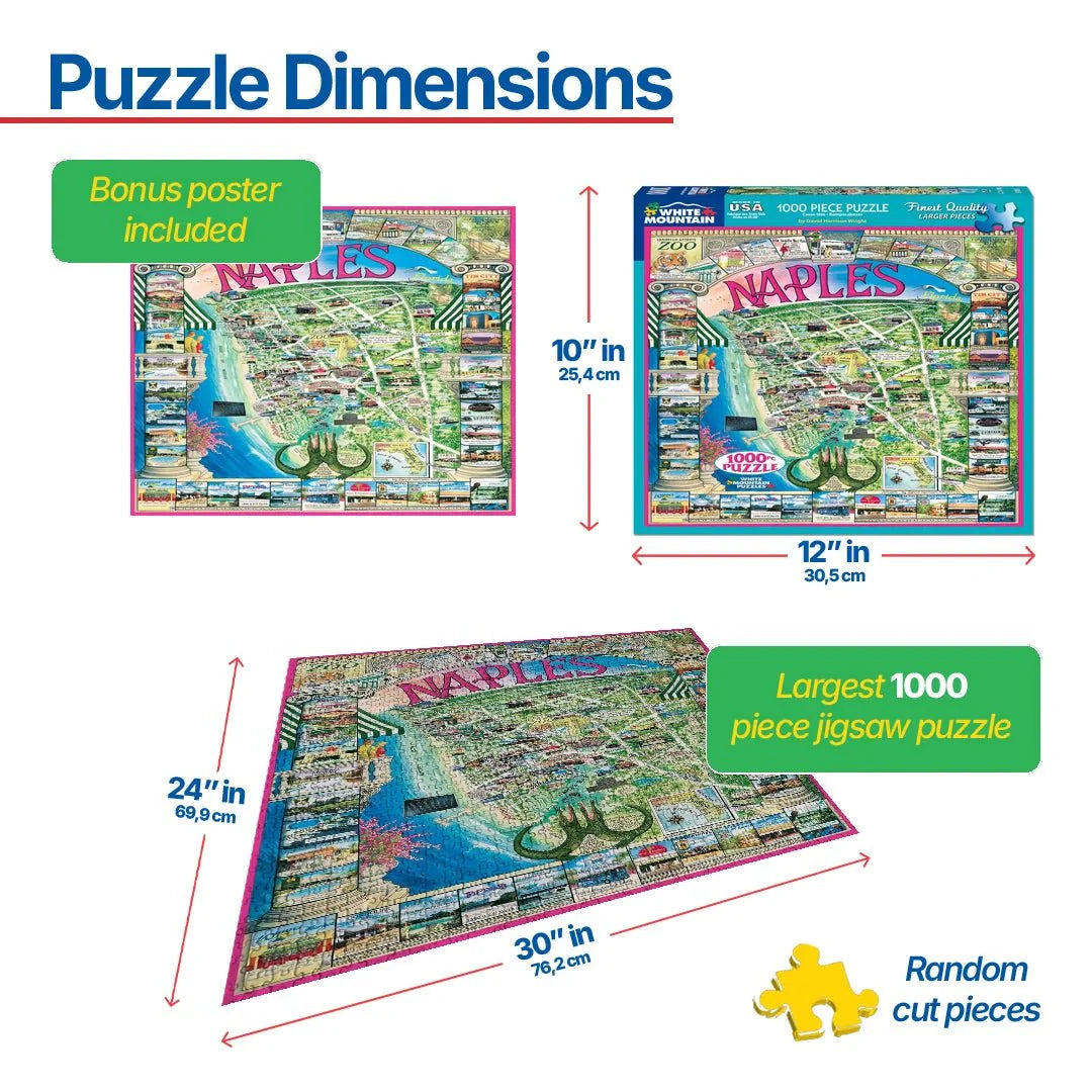 Naples, FL  (50pz) - 1000 Piece Jigsaw Puzzle