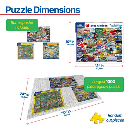 Set of 3: Michigan Bundle 1000 piece