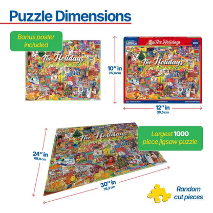 The Holidays (1441pz) - 1000 Piece Jigsaw Puzzle