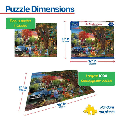 The Neighborhood (1908pz) - 1000 Piece Jigsaw Puzzle