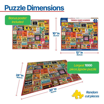 Things I Have Learned (2062pz) - 1000 Piece Jigsaw Puzzle