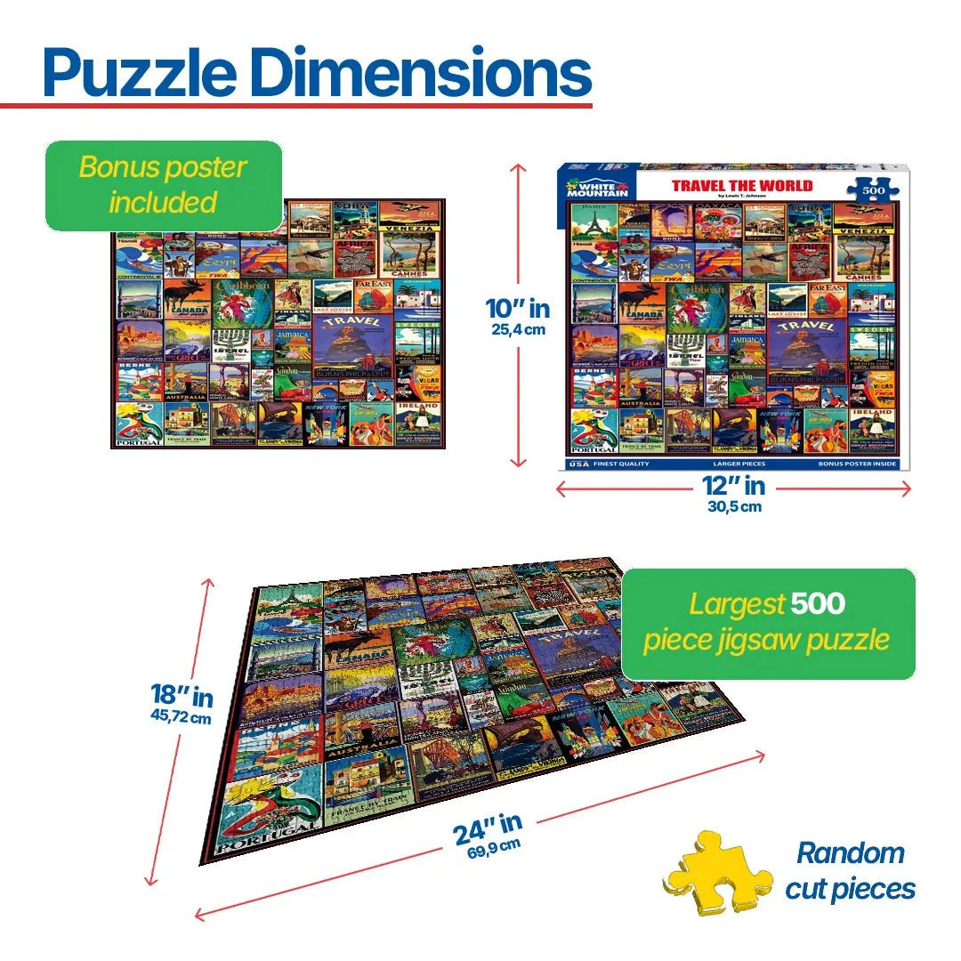 Travel The World (1153pz) - 500 Pieces